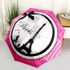 1pc Paris Eiffel Tower Auto-Fold Umbrella with One-Touch Open/Close - 8 Reinforced Ribs for Windproof Stability,  yy251118258