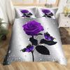 Floral Duvet Cover Butterfly Flower Bedding Set Full King For Girls Women Botanical Flowers Comforter Cover With 2 Pillow Cases