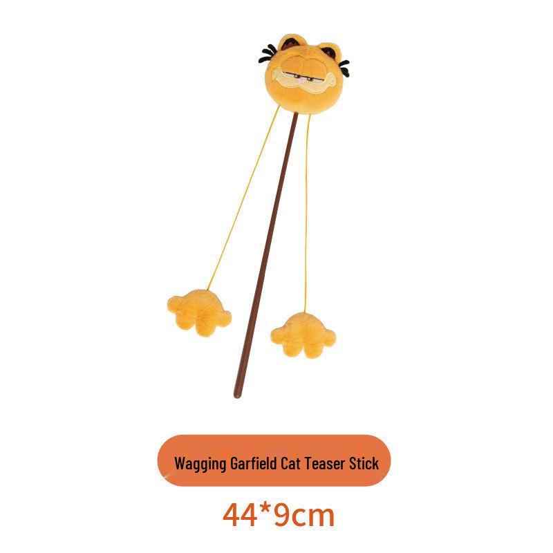 Игрушка-дразнилка для кошек Garfield с отпечатком лапы: Саморазвлекающаяся плюшевая игрушка, устойчивая к царапинам и укусам