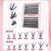 8-16mm Length 3D Faux Mink Lash Natural Look DIY Lash Extension Kit  Makeup Enhancement