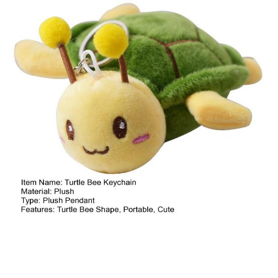 Симпатичные плюшевые игрушки в виде животных, брелок в виде пчелы, мультяшная черепаха, брелок для ключей, держатель для рюкзака, подвеска, украшение, украшение на день рождения