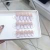 Плетеный вручную доспех Бабочка Трехмерный циркон Бриллиант Бант Кошачий глаз Стиль Высокий класс Чистый темперамент Наклейка для ногтей