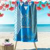 Name Custom Olympique de Marseille Print Beach Towel, Large Soft Quick Dry Towel for Beach Camping Swimming