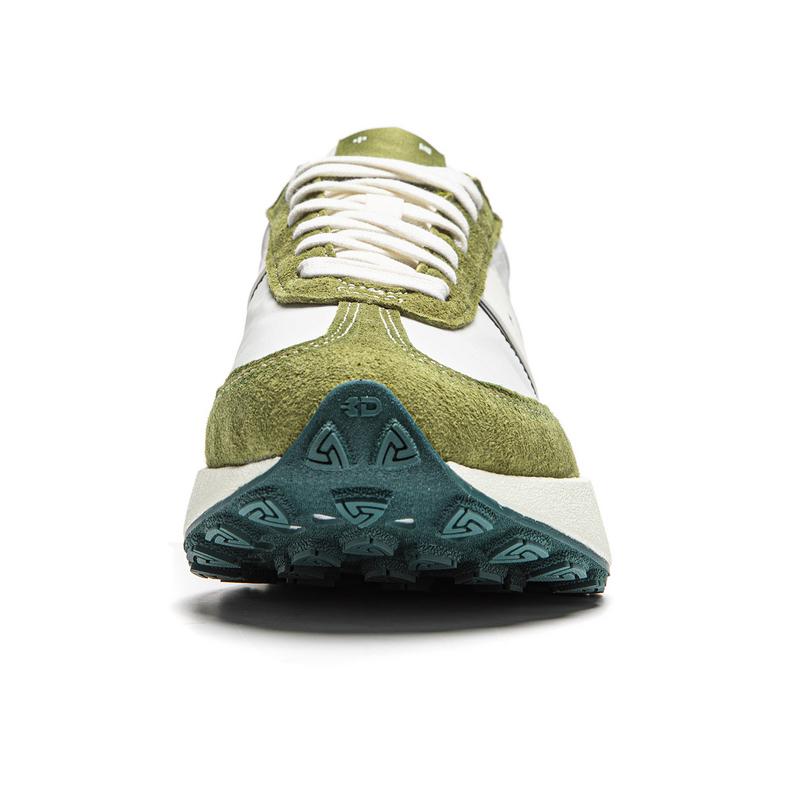 Li Ning Light Boat светоотражающие модные повседневные туфли с низким верхом унисекс повседневные туфли белые зеленые AZGU081-5