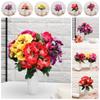 10 head Party Home Room  Wedding Artificial Silk Bouquet Pansy Flower Plant Bunch Floral Decor