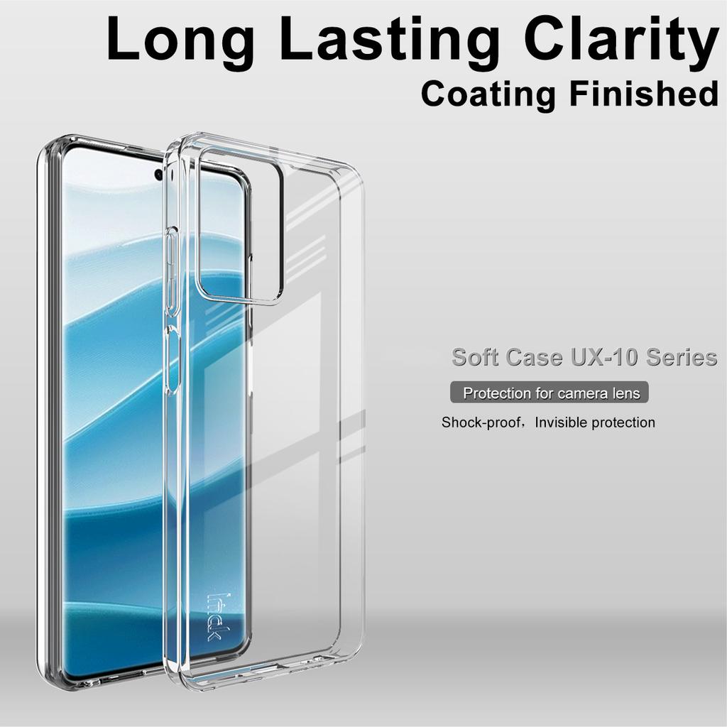 IMAK UX-10 Series Clear Phone Case For HMD Pulse Pro/Pulse+/Pulse Soft TPU Mobile Back Cover