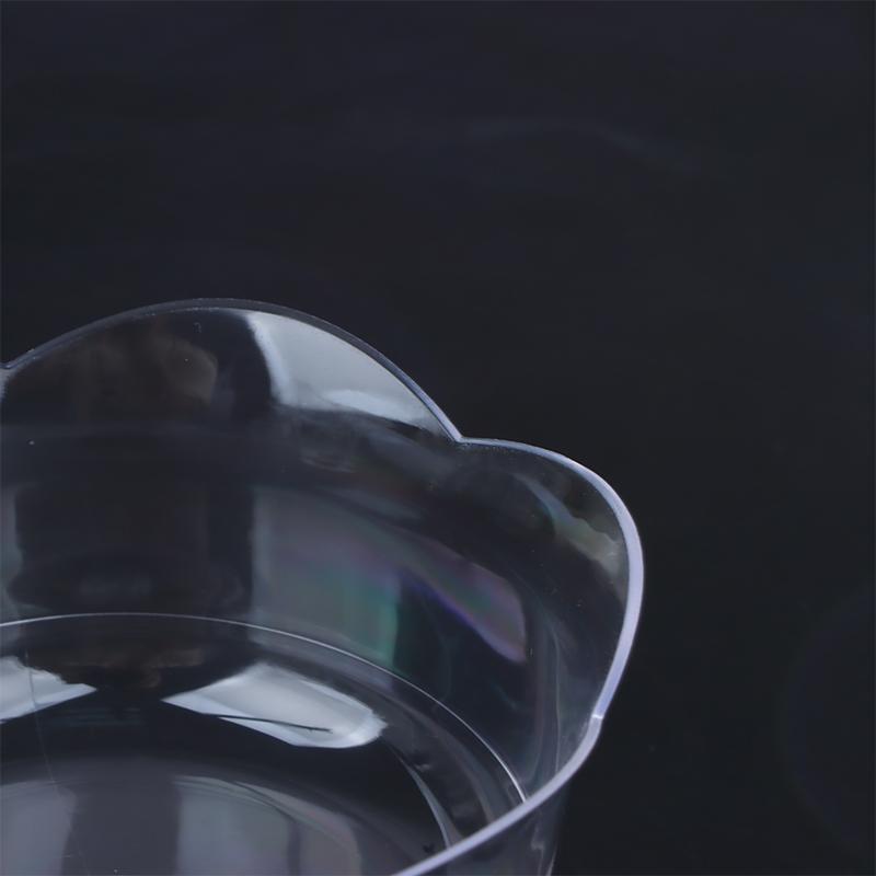 10 шт. креативные прозрачные формочки для десерта в форме лотоса, пластиковый контейнер для мусса