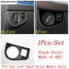 Head Light Lamp Switch Button Decor Frame Cover Trim ABS / Stainless Steel Interior Accessories For VW Volkswagen Polo -