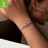 Classic Infinity Symbol Bracelet, Popular S925 Sterling Silver Bracelet Jewelry