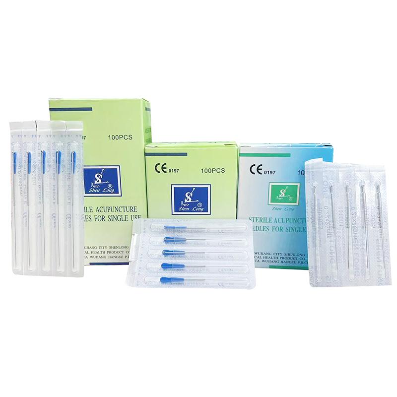 100PCS Dry Needing SHENLONG Brand Sterile Stainless Steel Acupuncture Needles with Tube