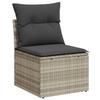 VidaXL Salon de Jardin avec Coussins 7 pcs, Canapés de Terrasse, Ensemble de Meubles de Patio, Mobilier d'Extérieur, Gris 3217692