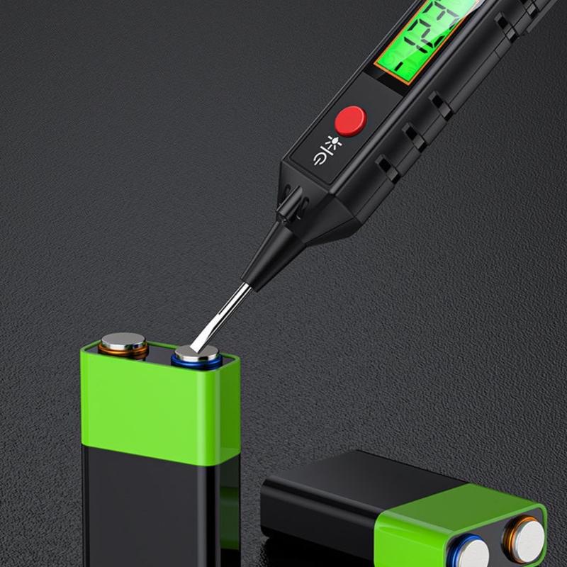 Auto Sensing Detector Pen LED Screen Ergonomic Grip with Data Hold Tool