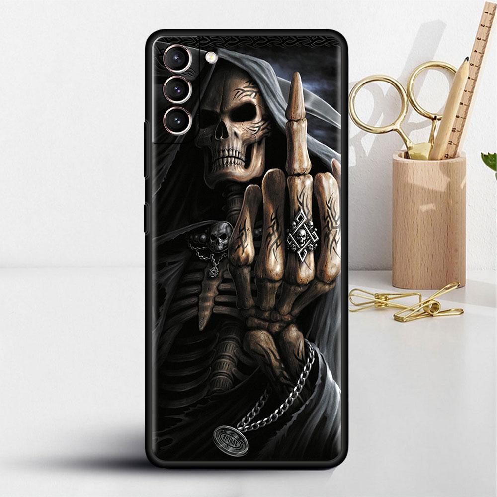 Ретро Череп Бабочка Мягкий Чехол Для Samsung Galaxy S22 S20 S21 FE S10 Note 20 Ultra 10 S23 Plus S8 Чехол-Оболочка Для Телефона