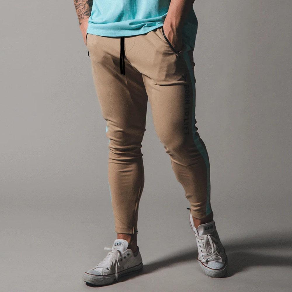 Men Jogger Pants Gym Fitness Cotton Sweatpants Running Sports Training Skinny Trousers Track Pants