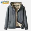 Women's Men's Oversized Winter Warm Clothing Thick Velvet Hoodies Loose Fashion Pullover Hooded Fleece Coat Casual Sweatshirts Jacket For Men Women