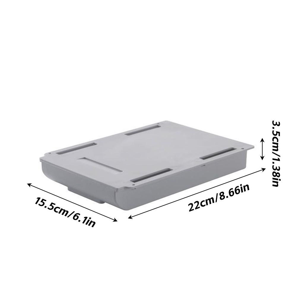 Креативный органайзер для скрытого ящика, липкий маленький ящик под стол, компактный самоклеящийся органайзер для канцелярских товаров, для офиса/дома