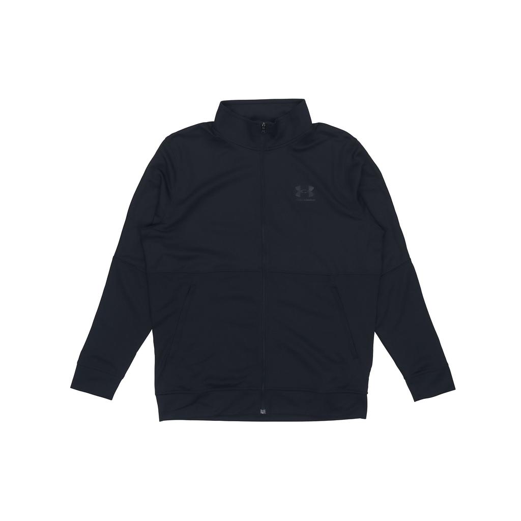 Under Armour Спортивная куртка-бомбер из пике, дышащая, с воротником на молнии, мужская, черная, 1366202-001