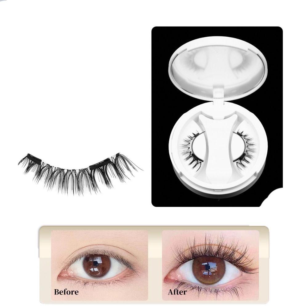 Reusable Magnetic Eyelashes with Clip DIY False Eyelash Clusters  Lady Makeup Tools