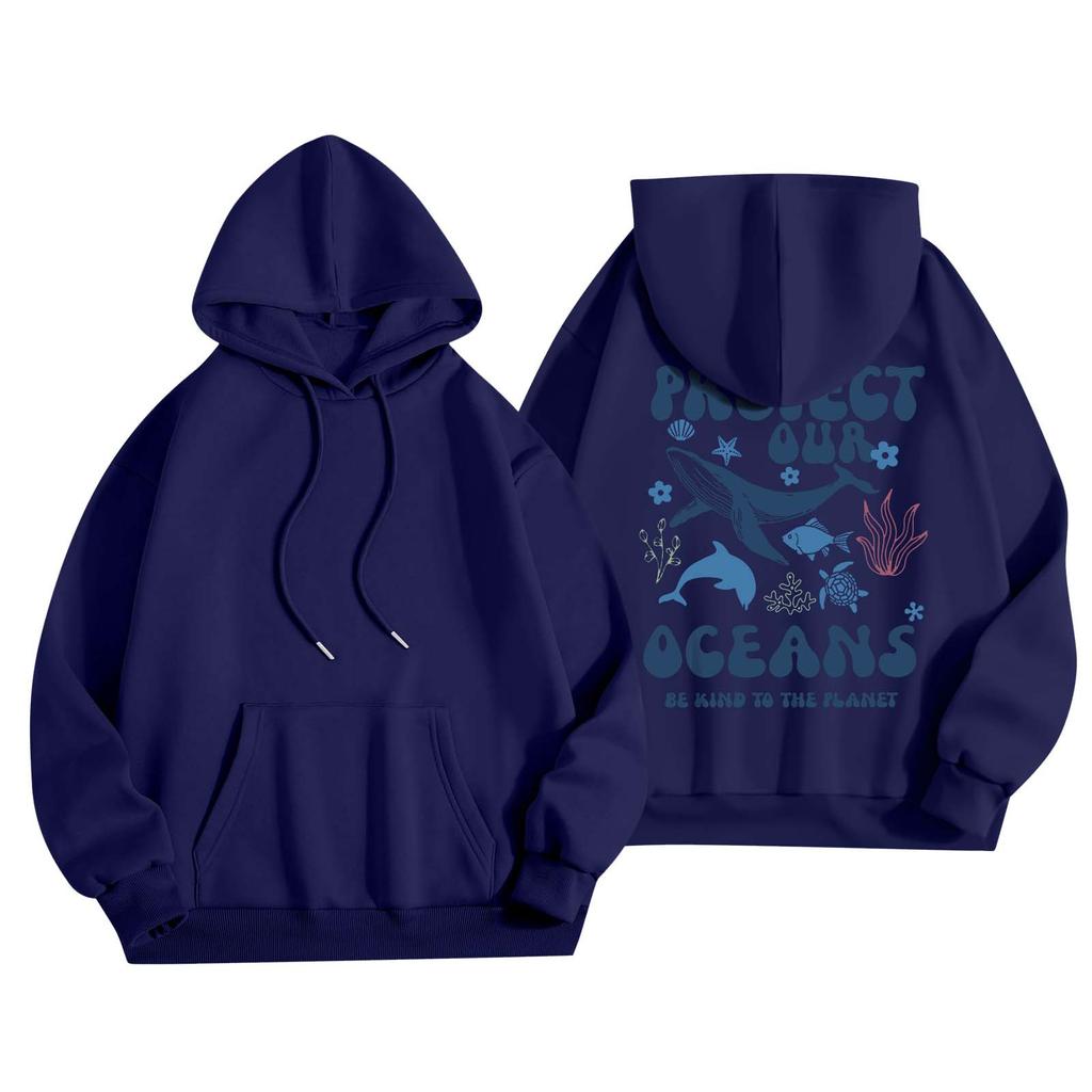 Женская мода, женский легкий пуловер с длинными рукавами и карманами, толстовка с капюшоном в стиле консервативного стиля