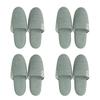 Strong MELSTONE Slippers for All Season of 4 Size Guests, (Set Green, L)