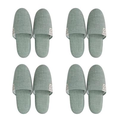 Прочные тапочки MELSTONE для всех сезонов, 4 размера для гостей, (Набор Зеленый, L)