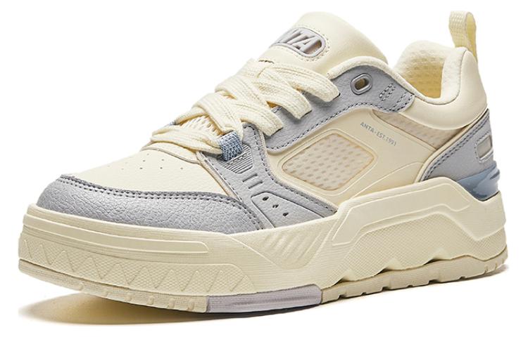 Women's Sneakers Anta Slip Resistant Abrasion Resistant Low top Skateboard Shoes Women's White Gray Blue