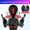 Car Cup Holder Expander, Expandable Cup Holder with Adjustable Base Holds Kettle Coffee Cup Instant