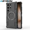 KEYSION Полый чехол для отвода тепла для Samsung S25 Ultra 5G S25+ Магнитный охлаждающий противоударный чехол для телефона для Galaxy S25 Edge