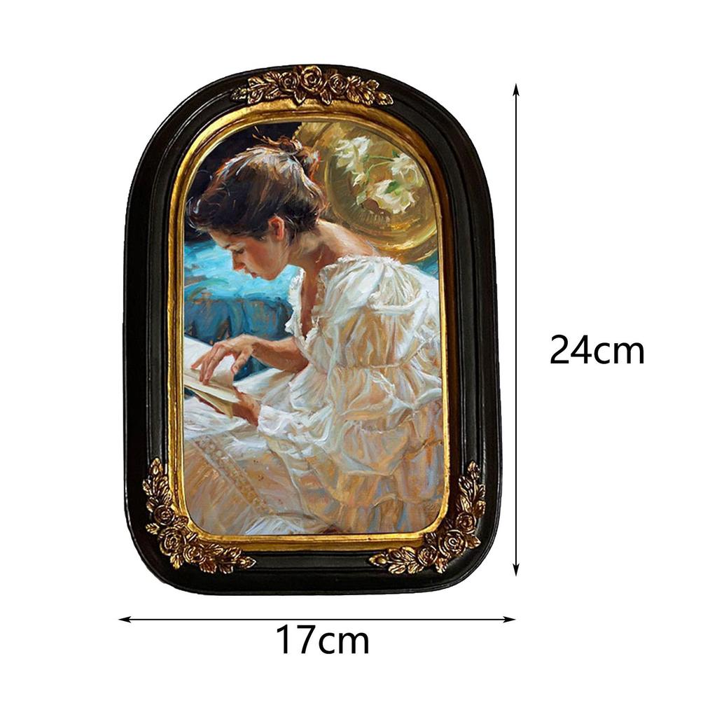 Polyresin Picture Display Frame Wall Hanging Old Fashioned Elegant Gift Accessories Outer Frame 17Cmx24cm Photo Gallery Art