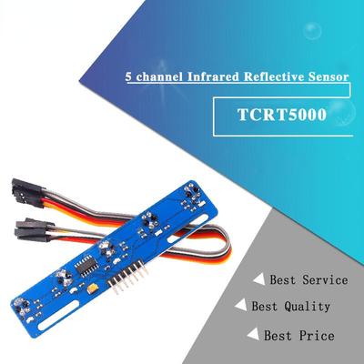5-канальный инфракрасный отражающий датчик TCRT5000 KIT, 5-ходовой/дорожный ИК-фотоэлектрический переключатель, модуль направляющей барьерной линии
