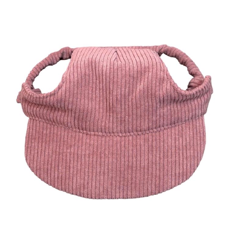 Pet Baseball Cap for Small Puppy Animals, Open-Ear Baseball Cap with Rear Stretch Panel and Sun Shade Front for Outdoors