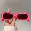 Retro Rectangle Pink Shades Fashion Brand Design Women Sunglasses Candy Color Beach Driving Sun Glasses for Ladies