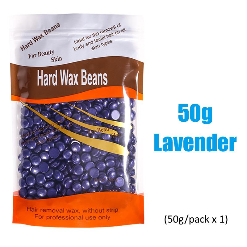 50g Depilatory Wax Beans Hot Film Painless Waxing Beads Hard Wax Beans Heating Wax Machine Bikini Face Legs Body Hair Removal