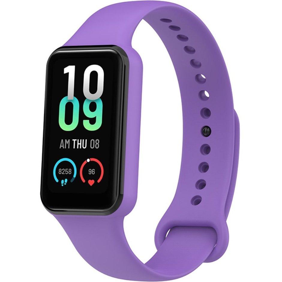 Silicone Strap for Xiaomi Amazfit Band 7, Purple