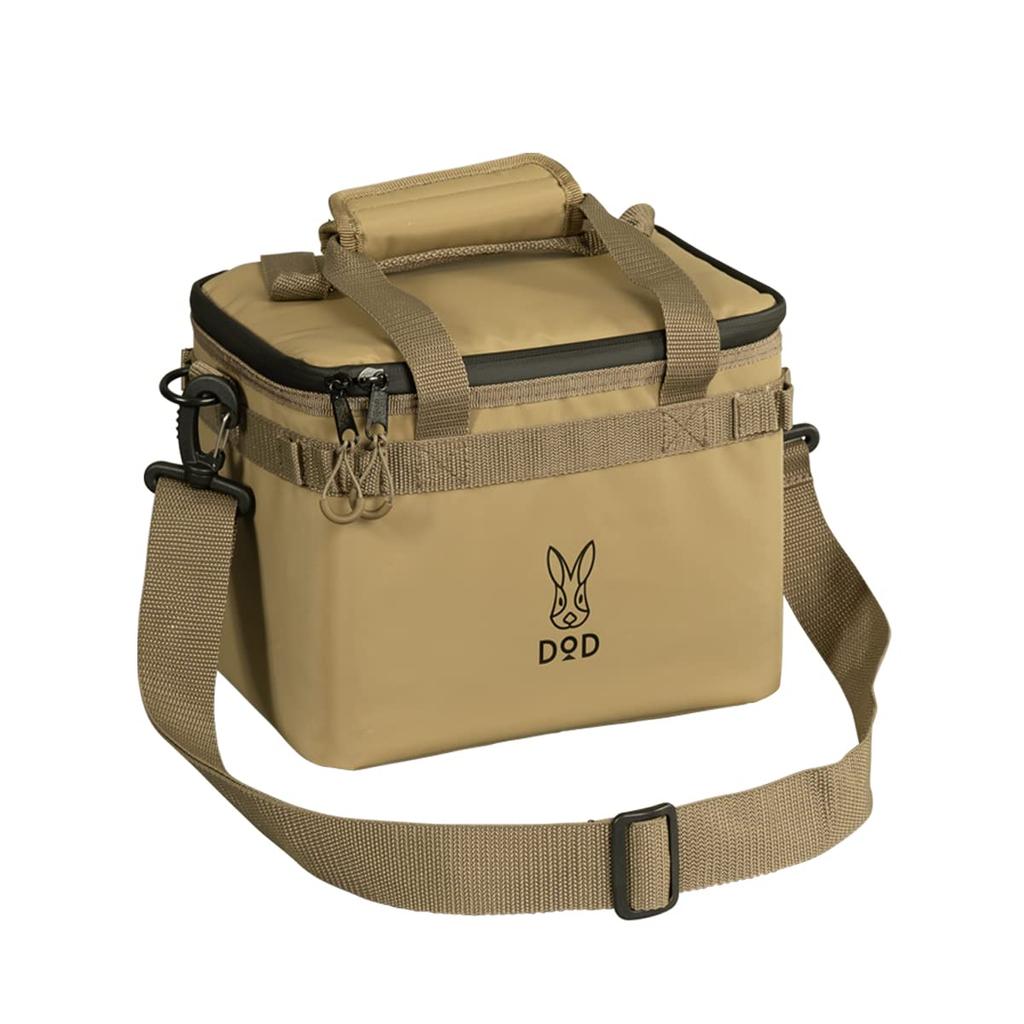 DOD Soft Kurara (4) 4L 6-Can Size Soft Cooler Bag with Extra Thick Insulation, Compact, Lightweight, and Easy To Handle, CL1-918-TN, Tan