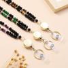 Fashion Crystal Beads Lanyard for ID Badges Natural Badge Card Holder  Nurse Accessories