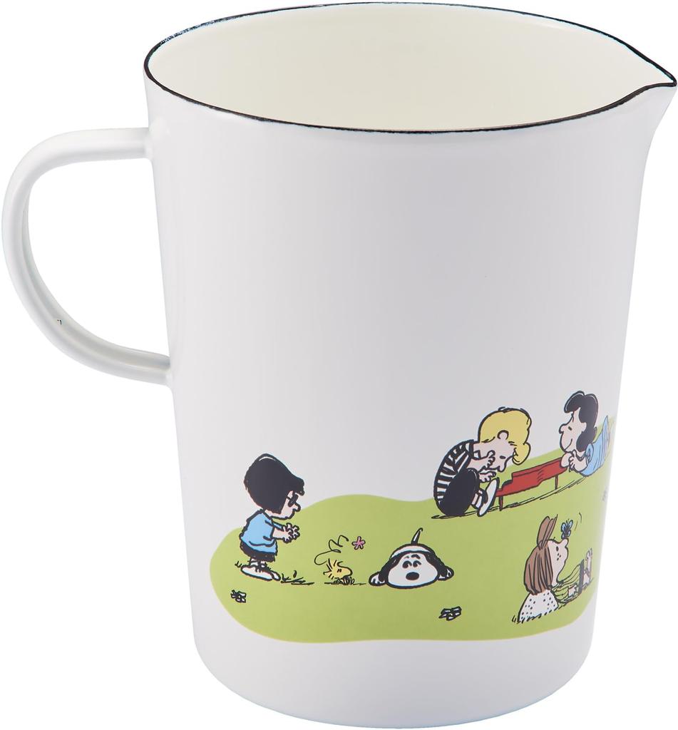 Toyo Horo PEANUTS Enamel Measuring Greenfield Cup, Series, Large, SNJ-2408