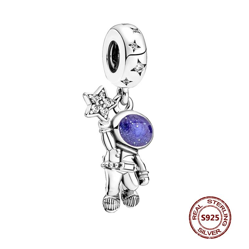 Подвески-хамелеоны, подходят модные оригинальные браслеты, серебро 925 пробы, циркон, осьминог, черепаха, бусина, бабочка, светлячок, подвеска, DIY изготовление ювелирных изделий