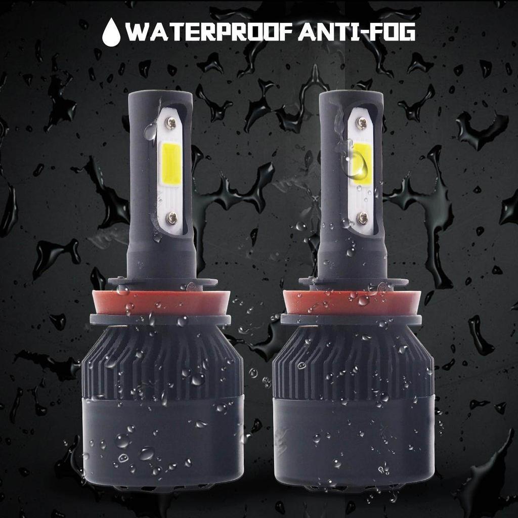 1 пара светодиодных автомобильных фар теплого белого света. Черный корпус S2.10000LM автомобильные светодиодные фары H4 H1 H7 H8 H9 H11 H16 9005 HB3 9006 HB4 3000K 4300K ​​6000K
