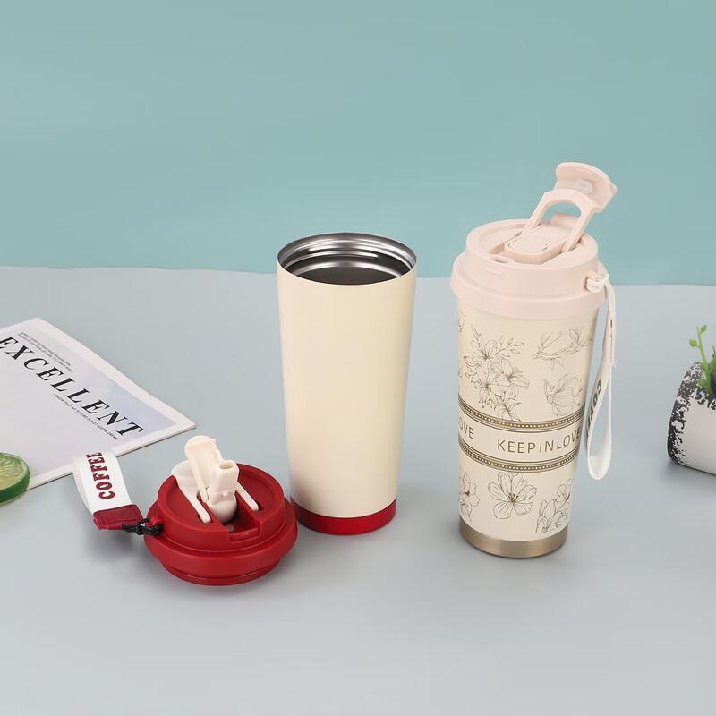 MRSIKEY Lily of the Valley Insulated Coffee Tumbler