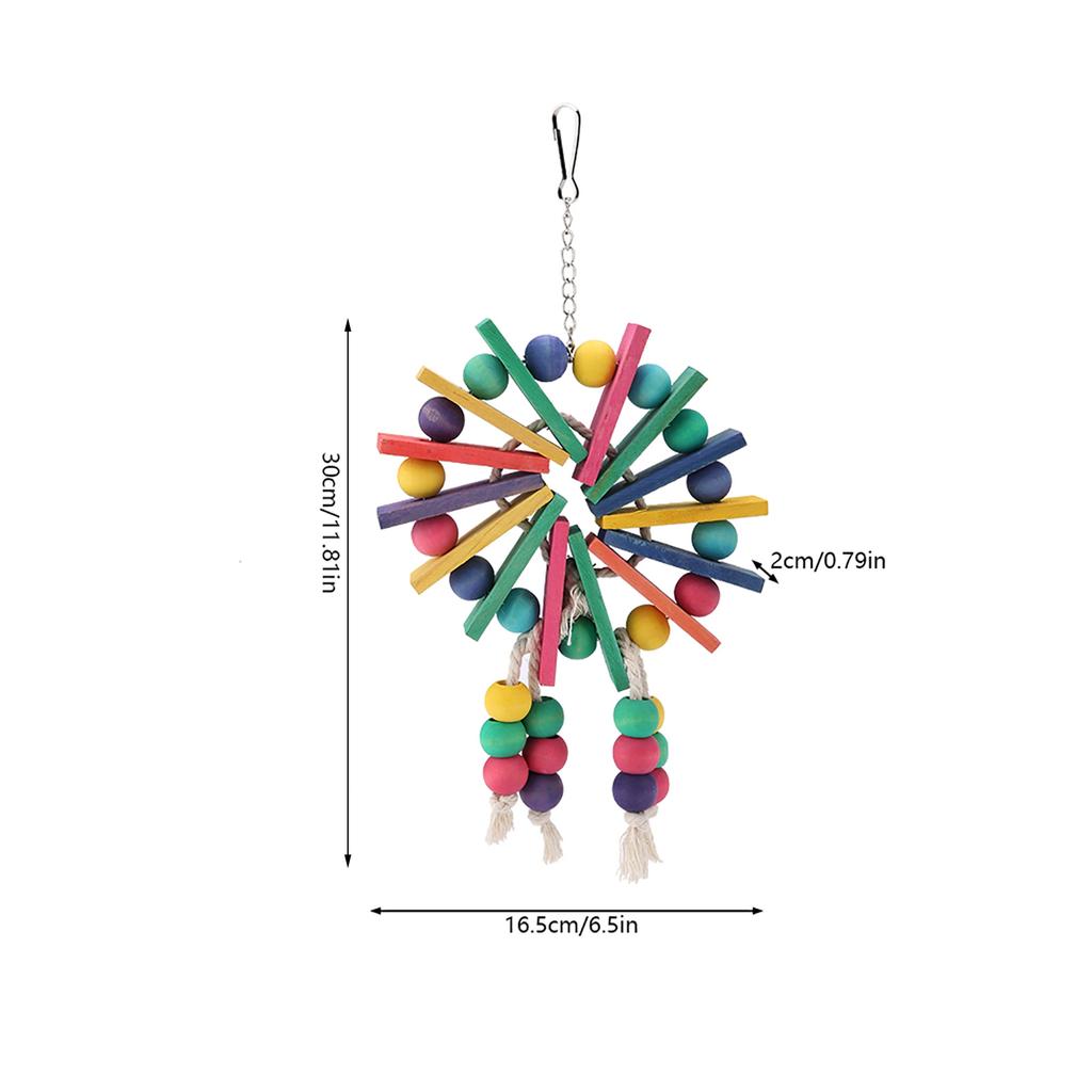 Parrot Toy Bird Toys Hanging Standing Toy Parrot Swing Suitable for Parrots and Birds