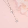 Female Fashion Temperament Charm Simple Star Necklace Chocker Clavicle Chain Star Pendant