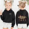 KPop Demon Hunters Golden Pattern Hoodies for Kids Autumn Winter Fashion Movie Children's Girl Hooded Sweatshirts