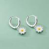 1 пара новых простых милых сережек-гвоздиков с подвеской в виде цветка маргаритки для женщин и девочек, милые серьги для девочек, свадебная вечеринка, ювелирные изделия в подарок