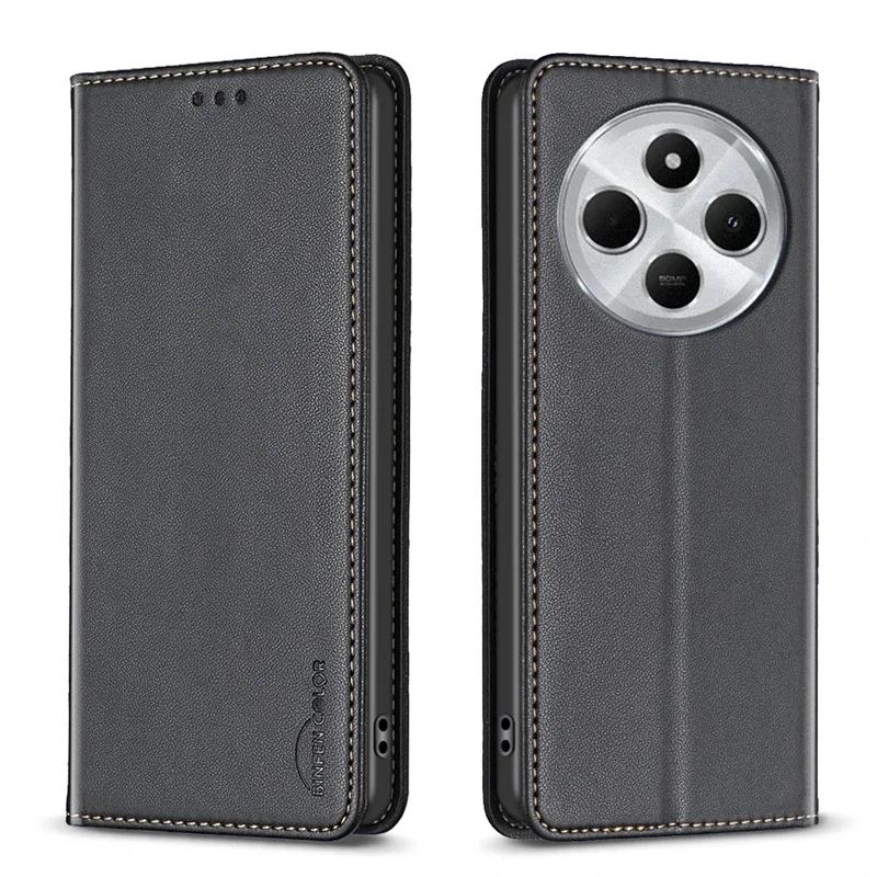 Для Xiaomi Poco C75 Чехол Магнитный откидной чехол для телефона на Для Funda Xiomi Xiaomi POCO C75 Кожаный чехол PocoC75 C 75 Слоты для карт Coque