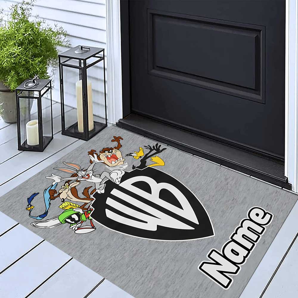 Warner Bros. Works (10) Customize your name rug, office chair cushion, home bedroom living room gift.