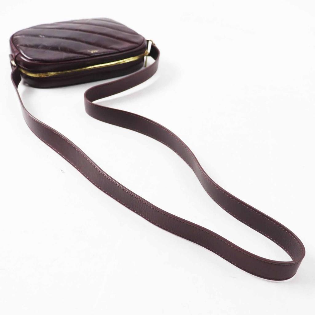 Excellent A.P.C. Shoulder Bag quilting Bordeaux series leather Women Used