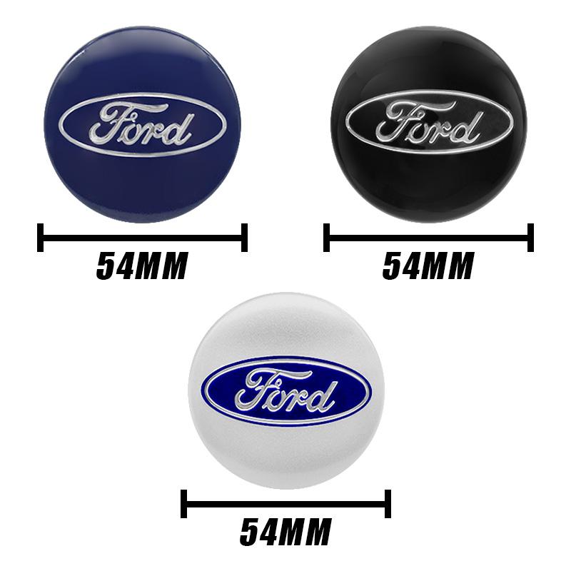 Car 54mm Wheel Center Cap Hub Covers Badge Accessories For Ford Fiesta Mk7 Focus 2 Mk3 F150 Mondeo C-Max Fusion Ranger Escort