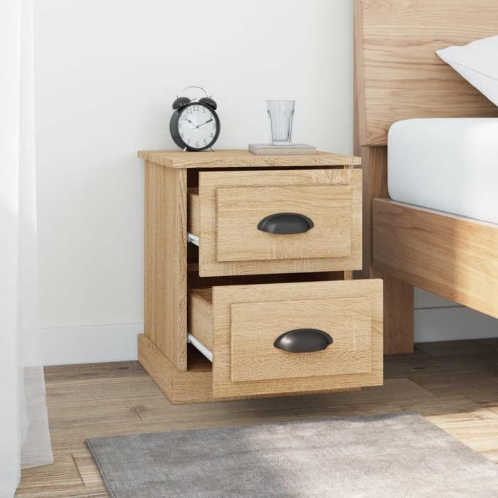 Maison Exclusive - Table de chevet chêne sonoma 39x39x47,5 cm bois d'ingénierie