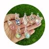 Transparent Luminous Shell with Hole on Top Resin Charms Glow in Dark Conch for DIY Pendant Bracelet Jewelry Key Chain Making